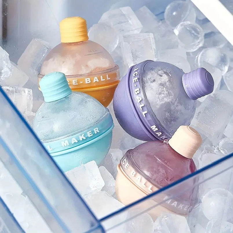 Ice Mold Sphere - Silicone Ice Ball Maker Hockey Mold