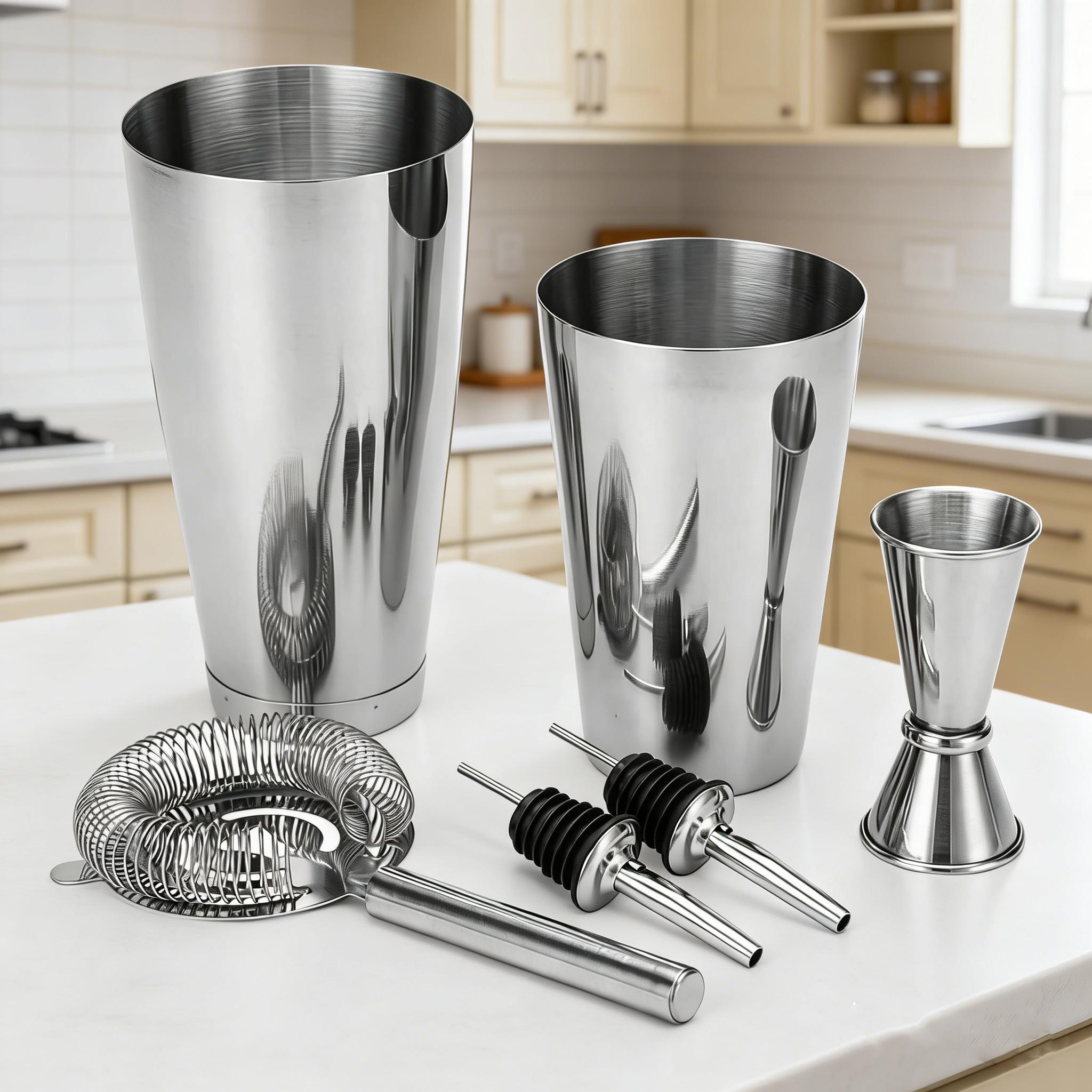 stllCocktail Maker Set Boston  - Boston Shaker Set incelemesi ve fiyatı