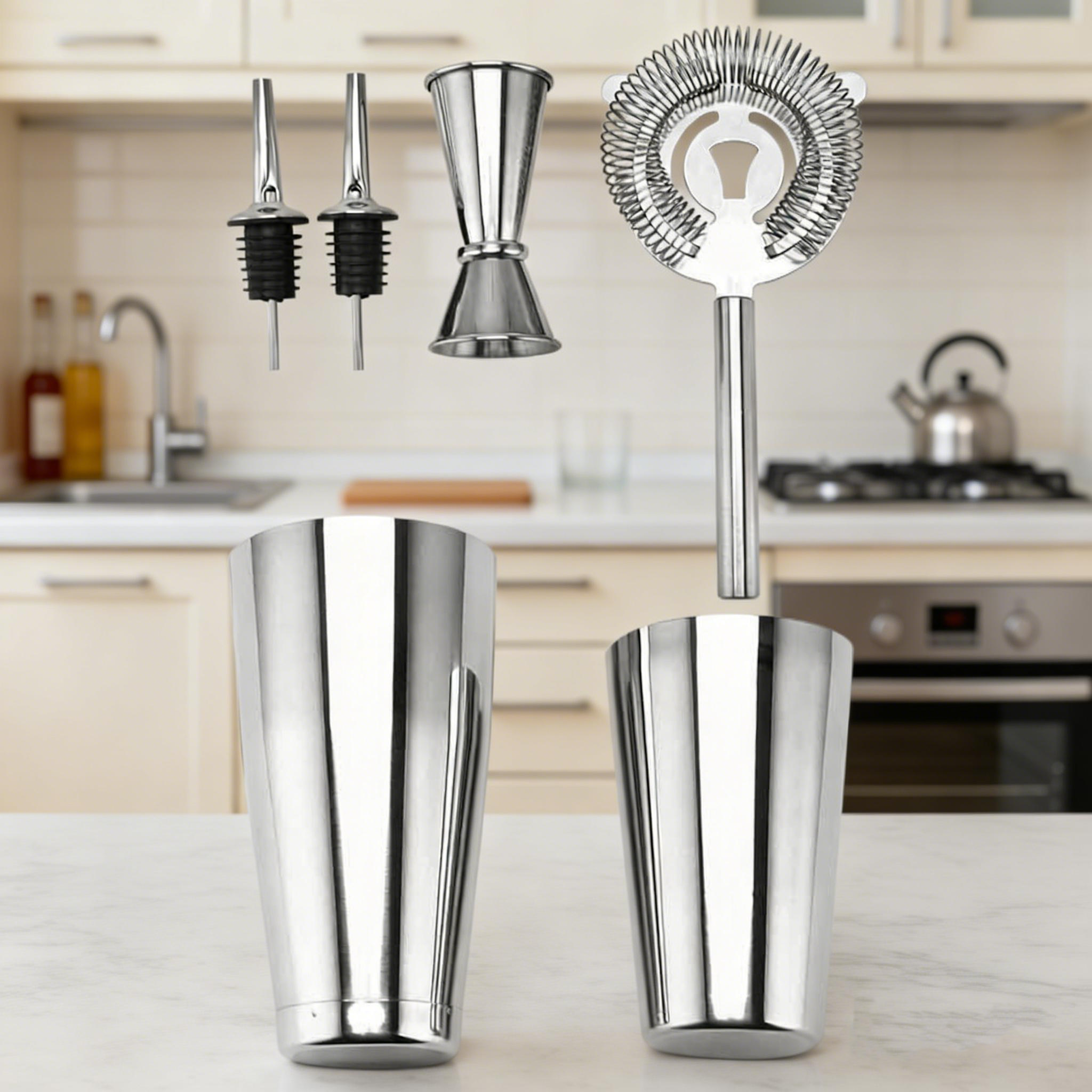 stllCocktail Maker Set Boston  - Boston Shaker Set incelemesi ve fiyatı