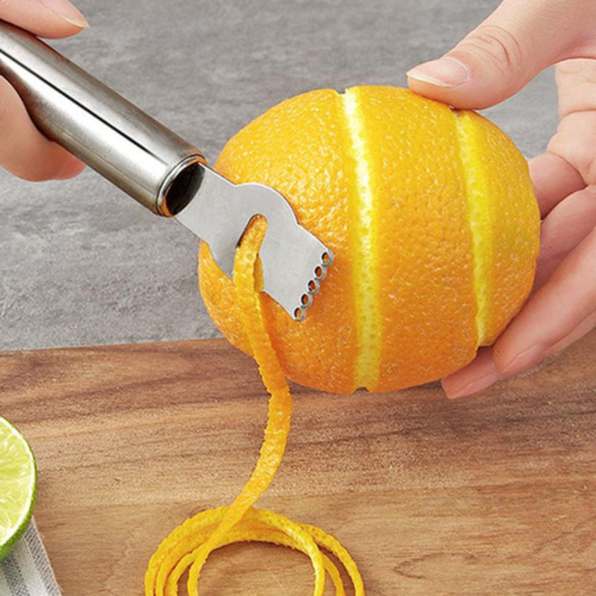 Silver Lemon Zester Tool/Corer - Peeler Channel Knife incelemesi ve fiyatı
