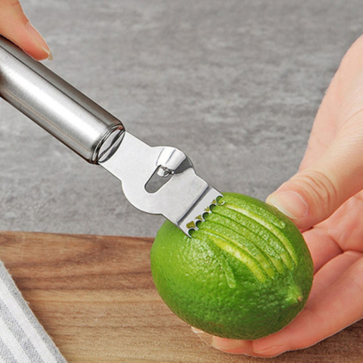 Silver Lemon Zester Tool/Corer - Peeler Channel Knife incelemesi ve fiyatı