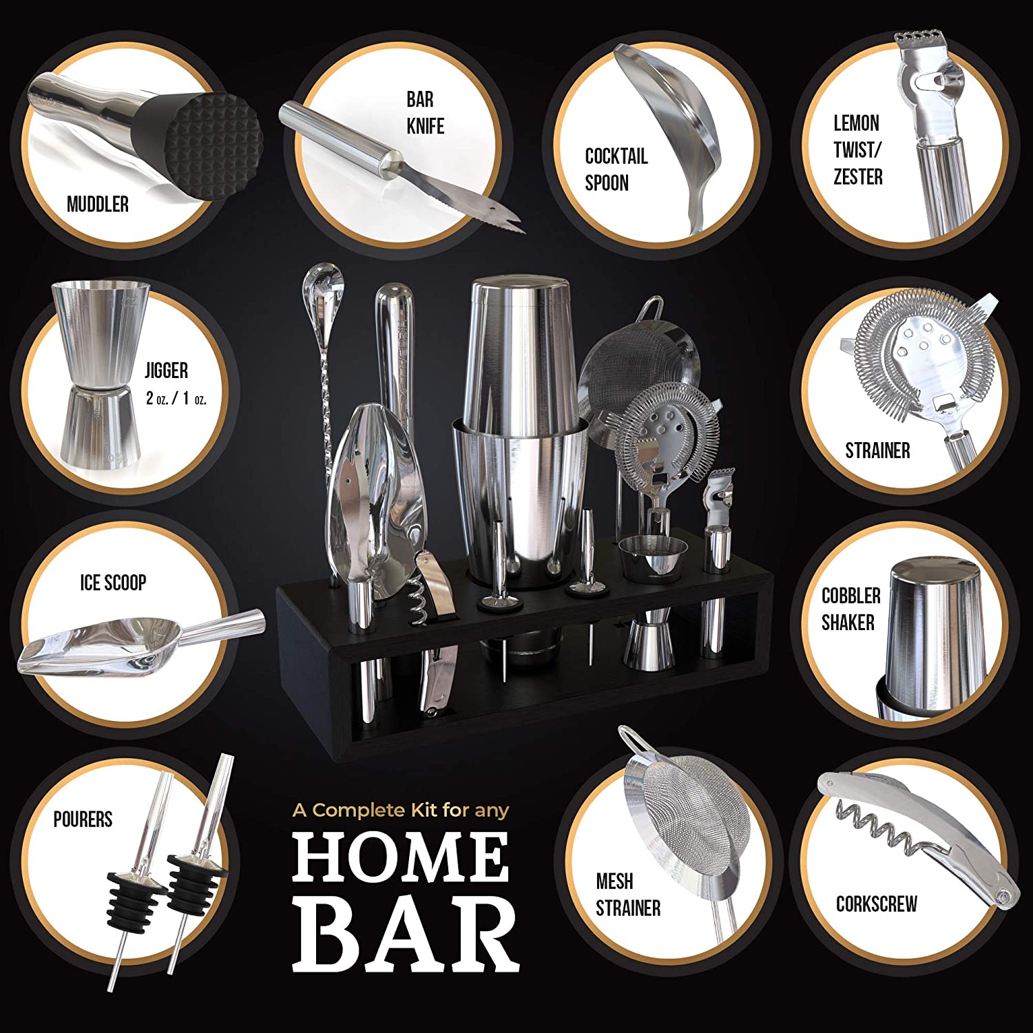 stllCamol 14-Piece Stainless S - Boston Shaker Set incelemesi ve fiyatı