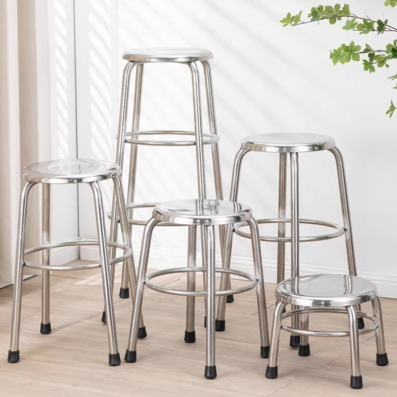 304 Stainless Steel Round Stoo - Home Bar Lounge incelemesi ve fiyatı