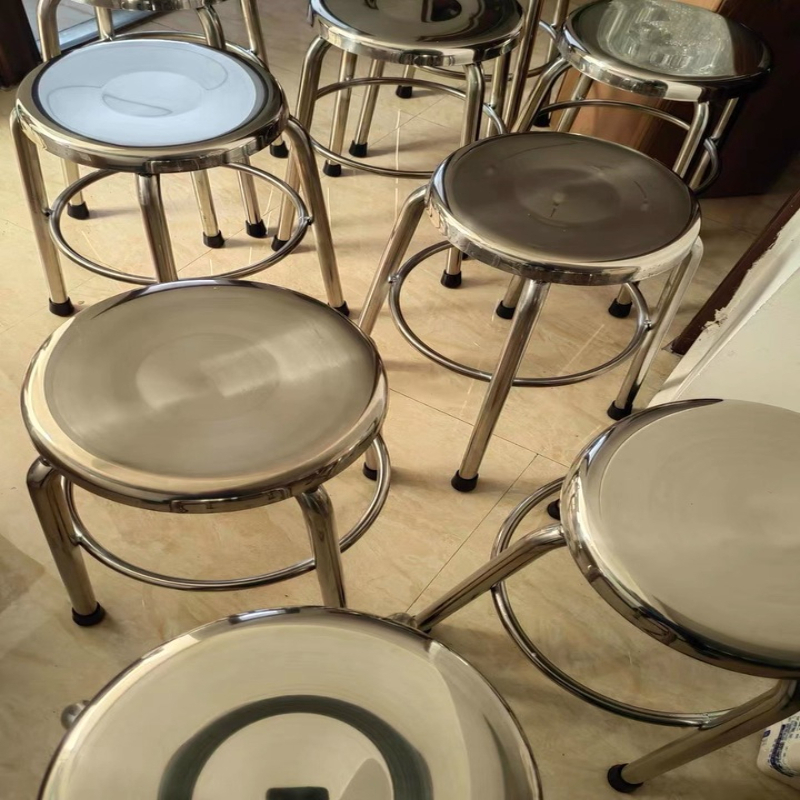 304 Stainless Steel Round Stoo - Home Bar Lounge incelemesi ve fiyatı