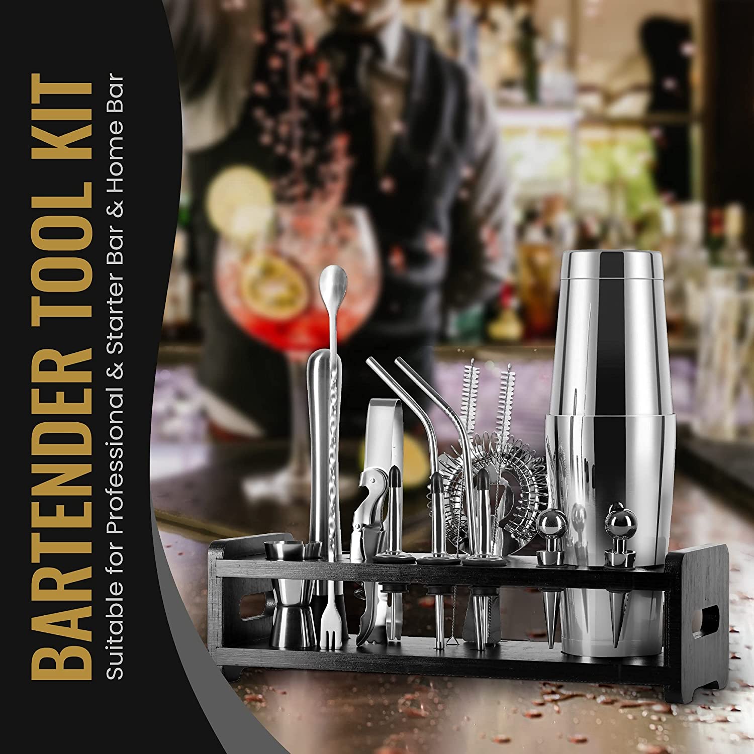 stllCocktail Shaker Set 18 Pie - Boston Shaker Set incelemesi ve fiyatı