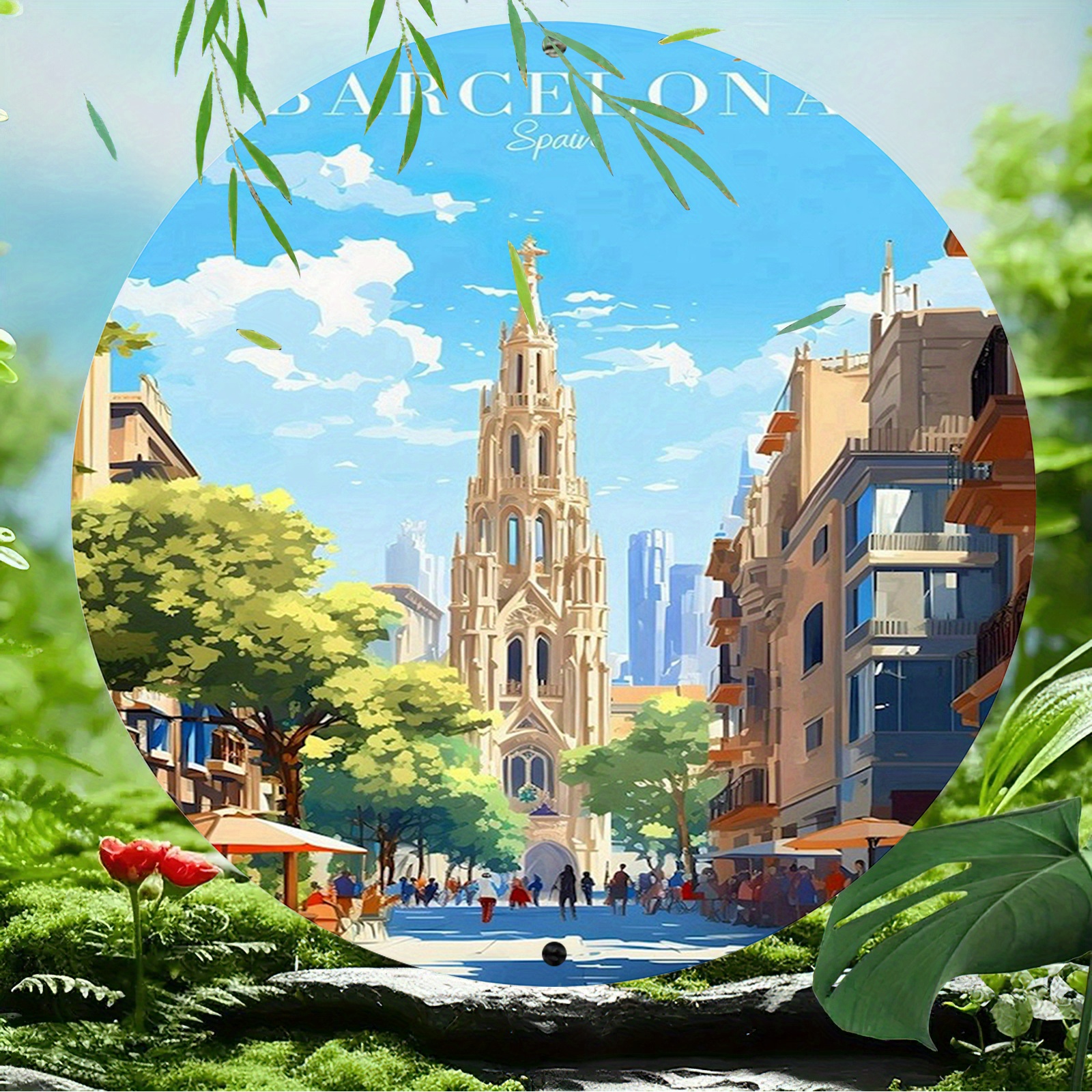 Barcelona Spain Scenic Illustr - Home Barcelona incelemesi ve fiyatı