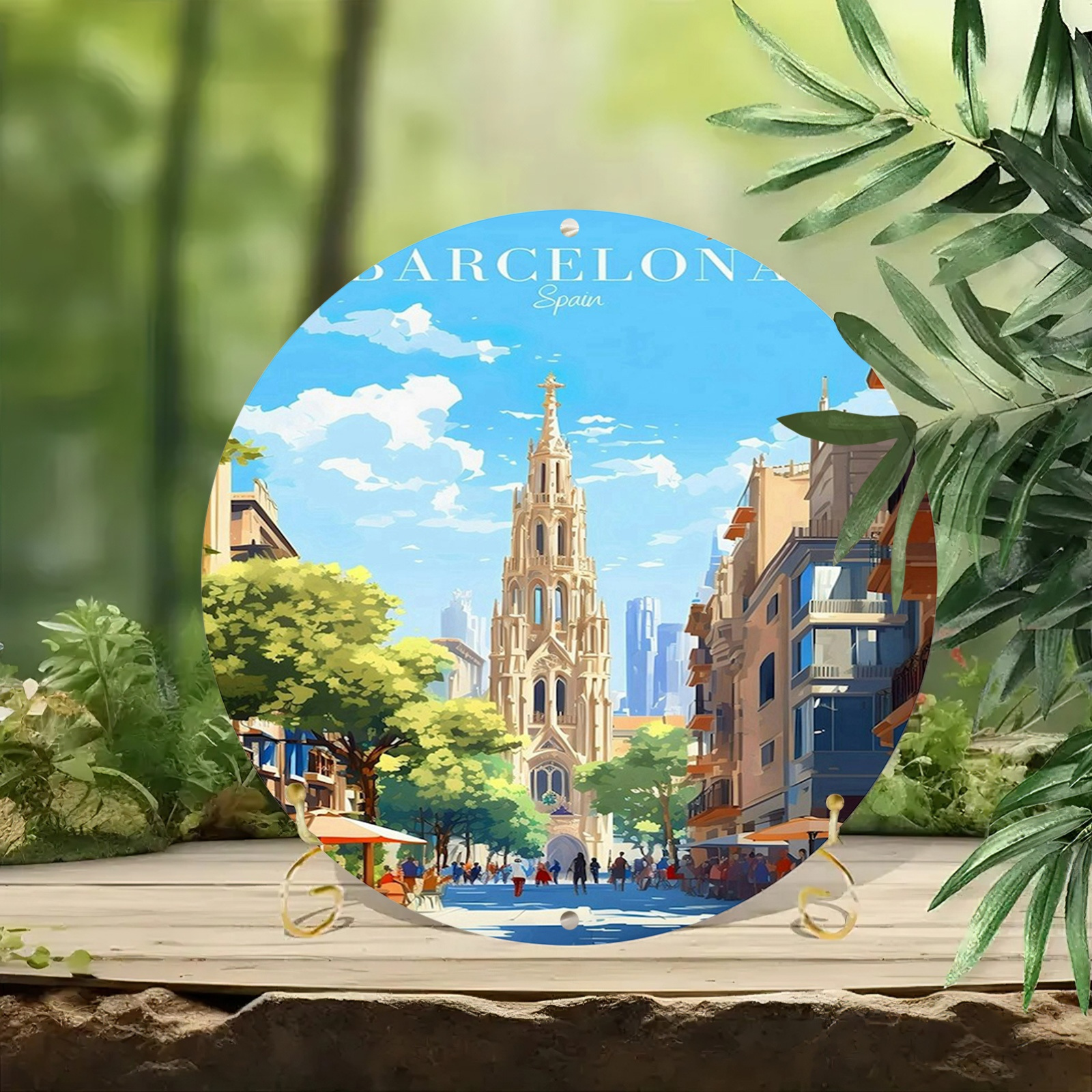 Barcelona Spain Scenic Illustr - Home Barcelona incelemesi ve fiyatı