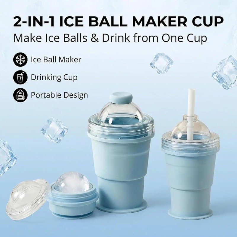 2-in-1  Silicone Folding Ice H - Ice Mold Sphere incelemesi ve fiyatı