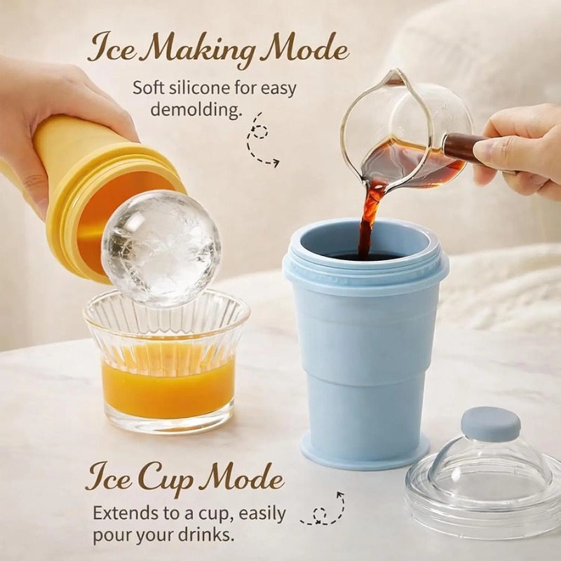 2-in-1  Silicone Folding Ice H - Ice Mold Sphere incelemesi ve fiyatı