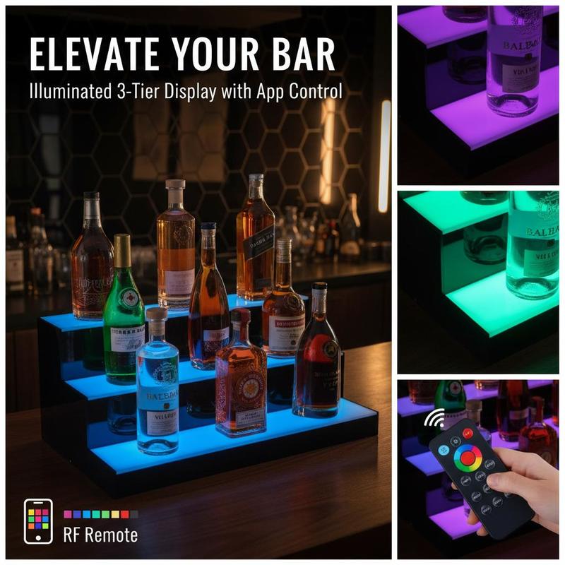 Illuminated Beverage Shelf 24  - Home Bar Lounge incelemesi ve fiyatı