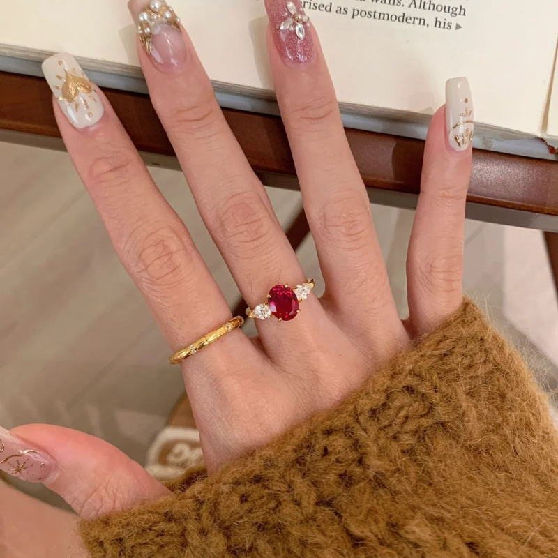 Natural 2-Carat Ruby Ring 18K  - Bar Cart Gold incelemesi ve fiyatı
