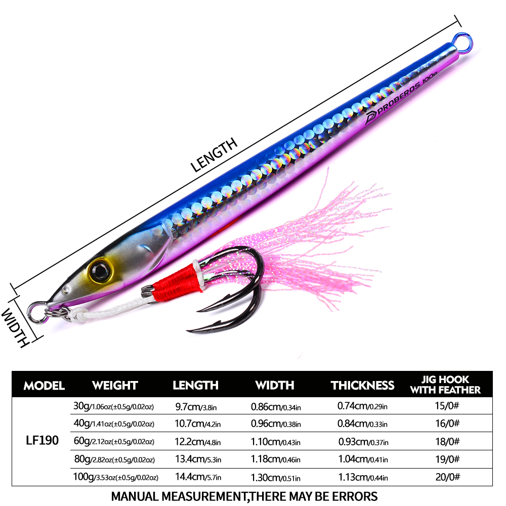 PROBEROS 30-100g Fast Sinking  - Jigger Double Sided incelemesi ve fiyatı