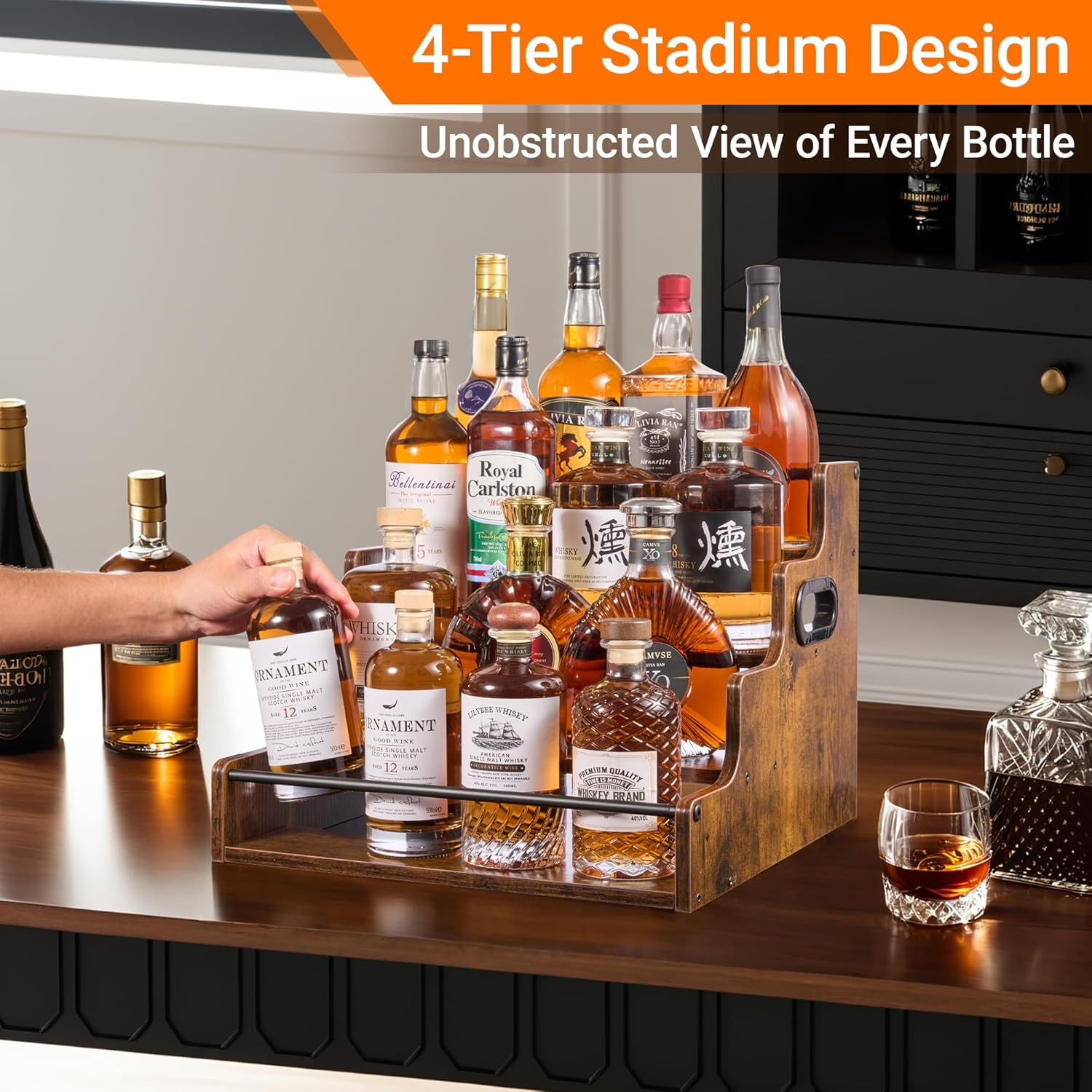 Liquor Bottle Display Shelf, C - Home Bargains incelemesi ve fiyatı