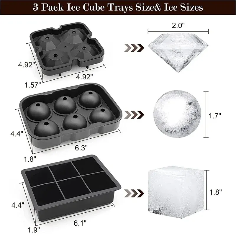 1pc Ice Cube Trays Silicone Ic - Ice Mold Sphere incelemesi ve fiyatı