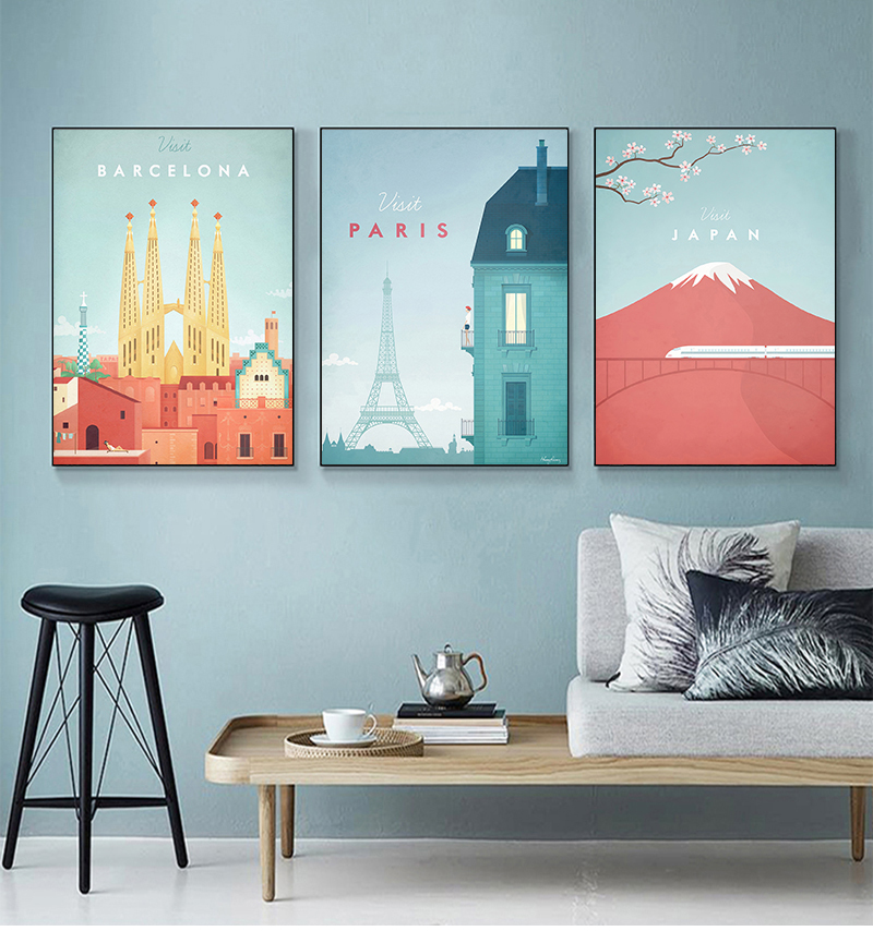 Cartoon Cute City Landscape Pa - Home Barcelona incelemesi ve fiyatı
